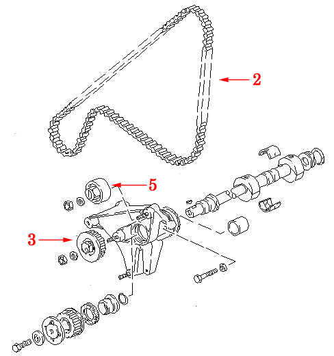 1983 thru 1986 Porsche 944 and 944 Turbo Belt and Roller Kit - 6 Piece