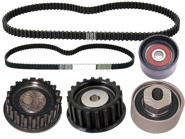 1987 thru 1991 Porsche 924S, 944 and 944 Turbo Belt and Roller Kit - 6 Piece