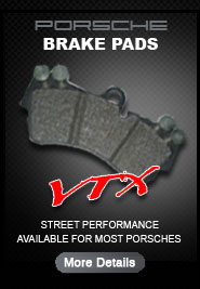 Porsche VTX extended life performance brake pads