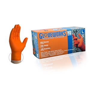 Orange Nitrile Gloves - Extra Large - 559870080
