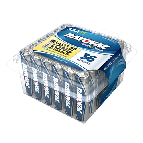Consumer Battery - RAYOVAC Alkaline - AAA Size (36 Pack) - 553579013