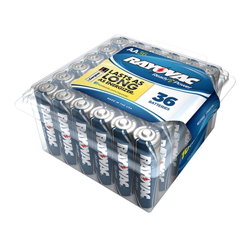Consumer Battery - RAYOVAC Alkaline - AA Size (36 Pack) - 553579023