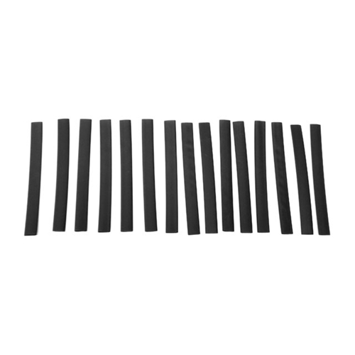 Heat Shrink Tubing - Black Thin Wall - 1/2" (15 Pack) - 18700