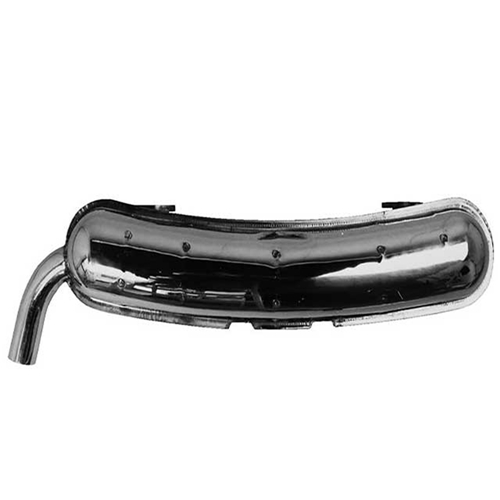 Muffler - Polished Stainless Steel (60 mm Tail Pipe) - 101010163