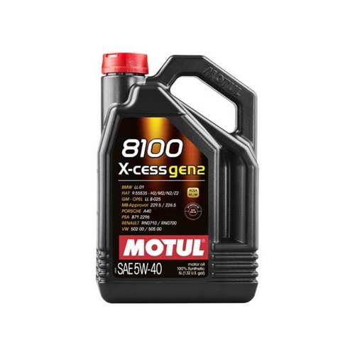 Engine Oil - MOTUL 8100 X-cess (Gen 2) - 5W-40 Synthetic (5 Liter) - 109776