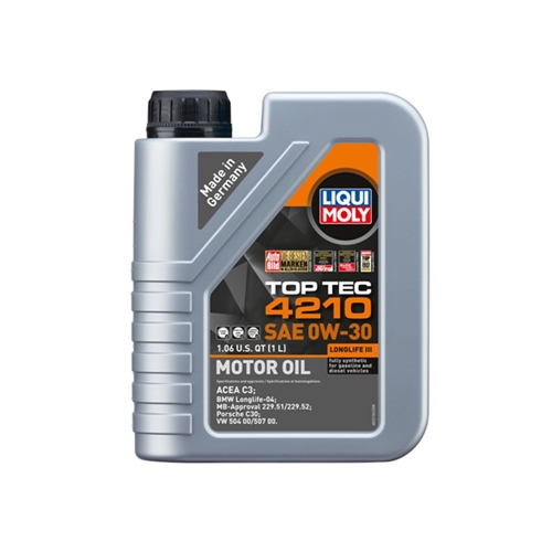 Engine Oil - Liqui Moly Top Tec 4210 - 0W-30 Synthetic (1 Liter) - 22156