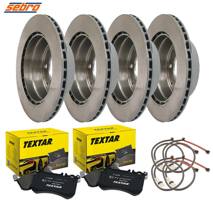 Porsche Brake Rotor, Brake Pads and Sensors Kit / Set