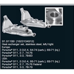 Porsche 911 Ssi Stainless Heat Exchangers - Thin