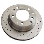 X-Drilled Brake Rotor Rear Right 911 '84-'89