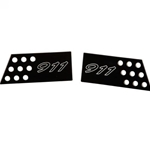 Porsche 911 Interior Door Handle Set - Black