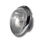 Porsche H4 H-4 Chrome Headlight Assembly