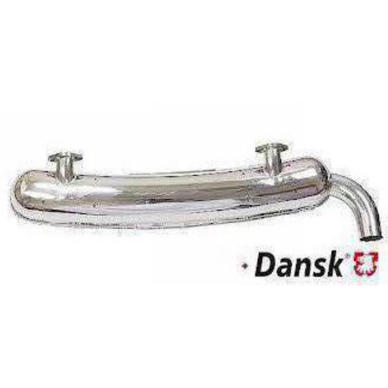 Porsche Muffler Dansk Polished Stainless Steel