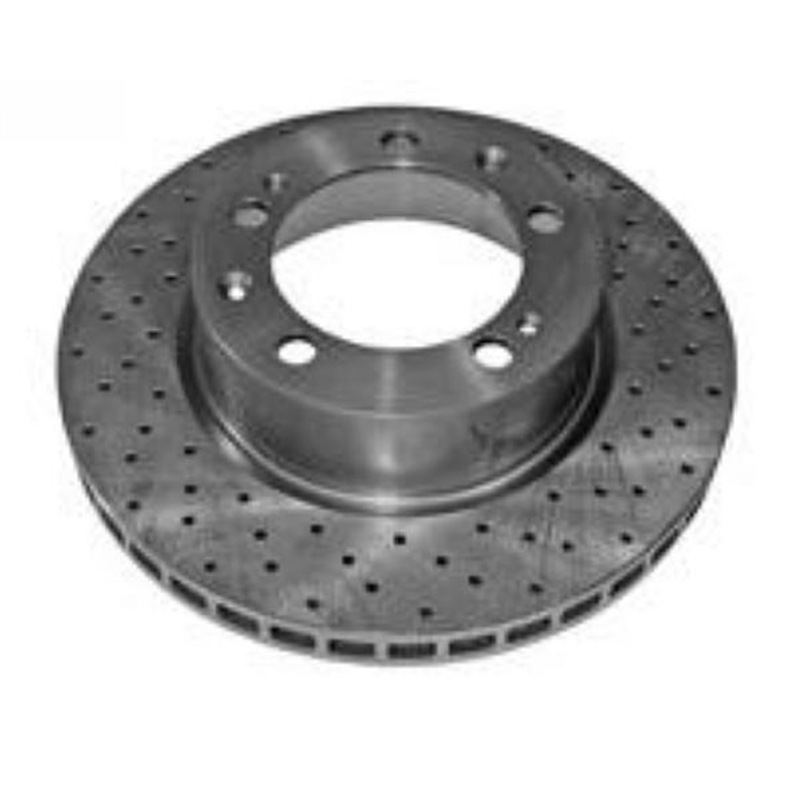 Porsche Brake Rotor Front Cross Drilled- Zimm