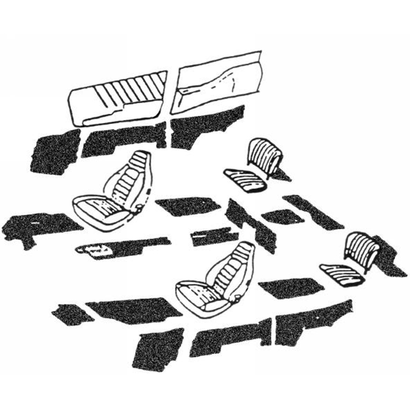 Interior Carpet Set German Haargarn - Coupe