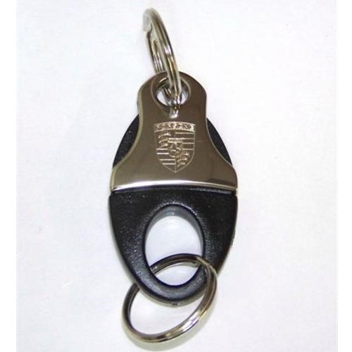 Porsche Key Chain Fob Plastic And Stainless Steel