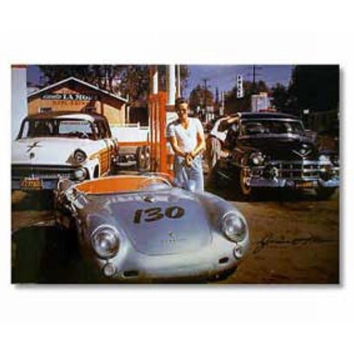 Porsche Poster - James Dean The Final Ride