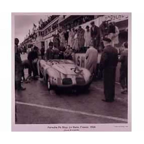 Porsche Poster - Lemans Pit Stop 1958