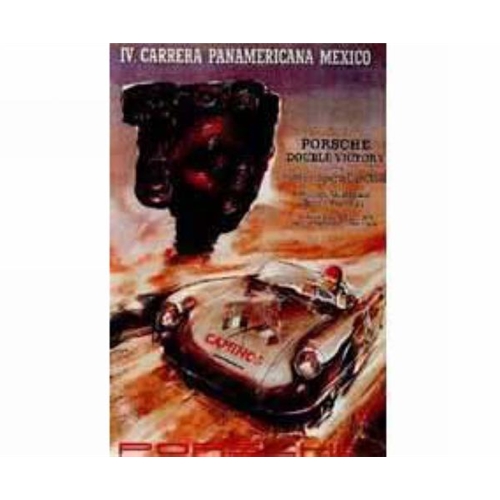Porsche Poster - Carrera Pan Am Mexico