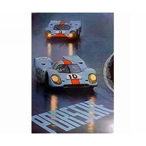 Porsche Poster - Gulf 917's In Apex