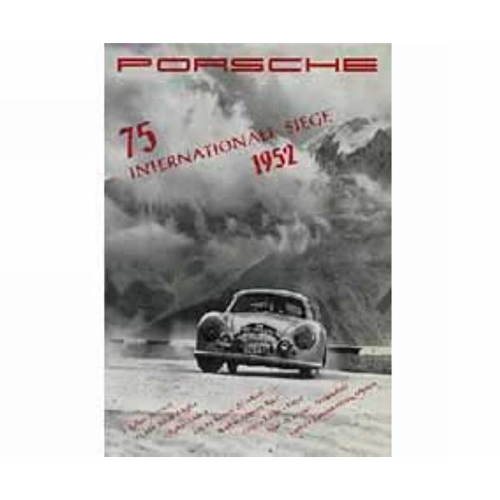 Porsche Poster - 1952 75 Victories
