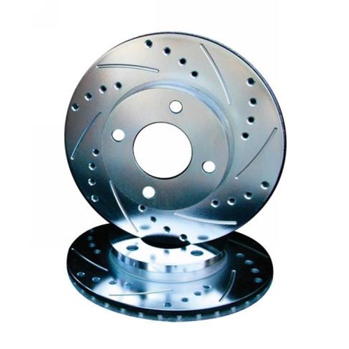 Porsche Cross Drilled Slotted Brake Rotor - Rear