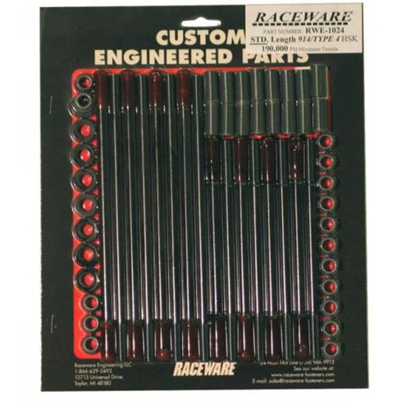 Porsche 914 RACEWARE Cylinder Head Stud Kit Set