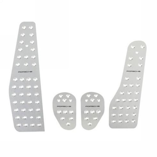 Porsche Pedal Set 4pc - Porsche Logo - Manual