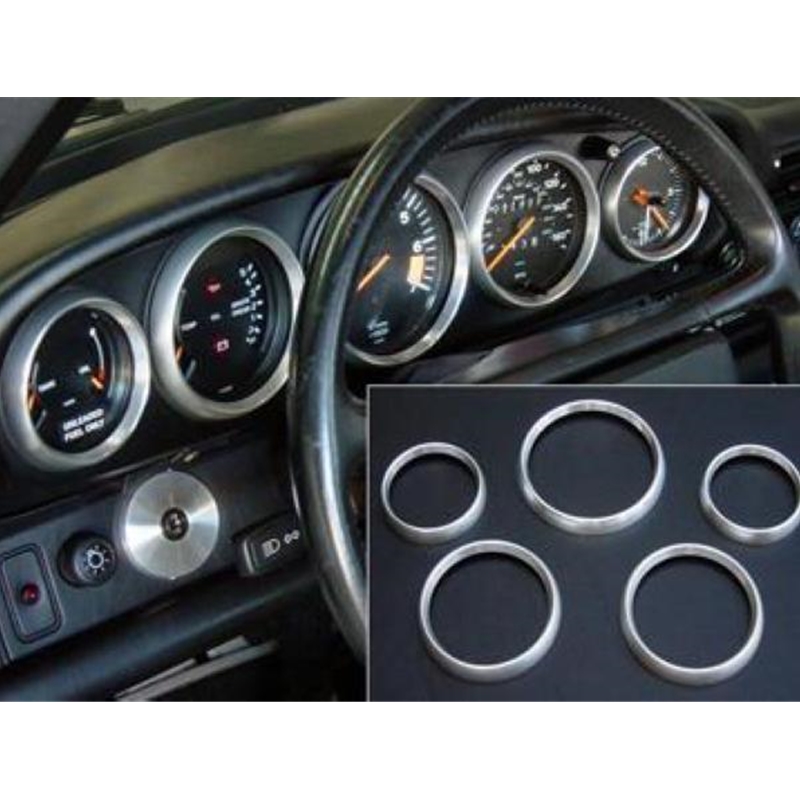 Porsche 911 Gauge Bezel Instrument Ring Set