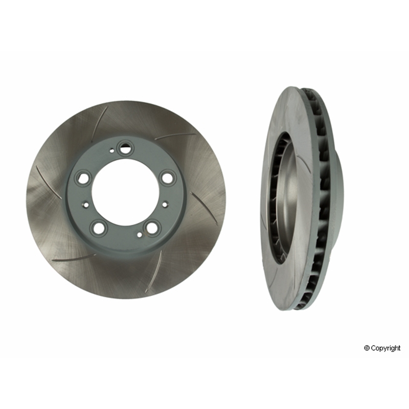 Porsche Disc Brake Rotor - Sebro Sport Slotted - Front Left