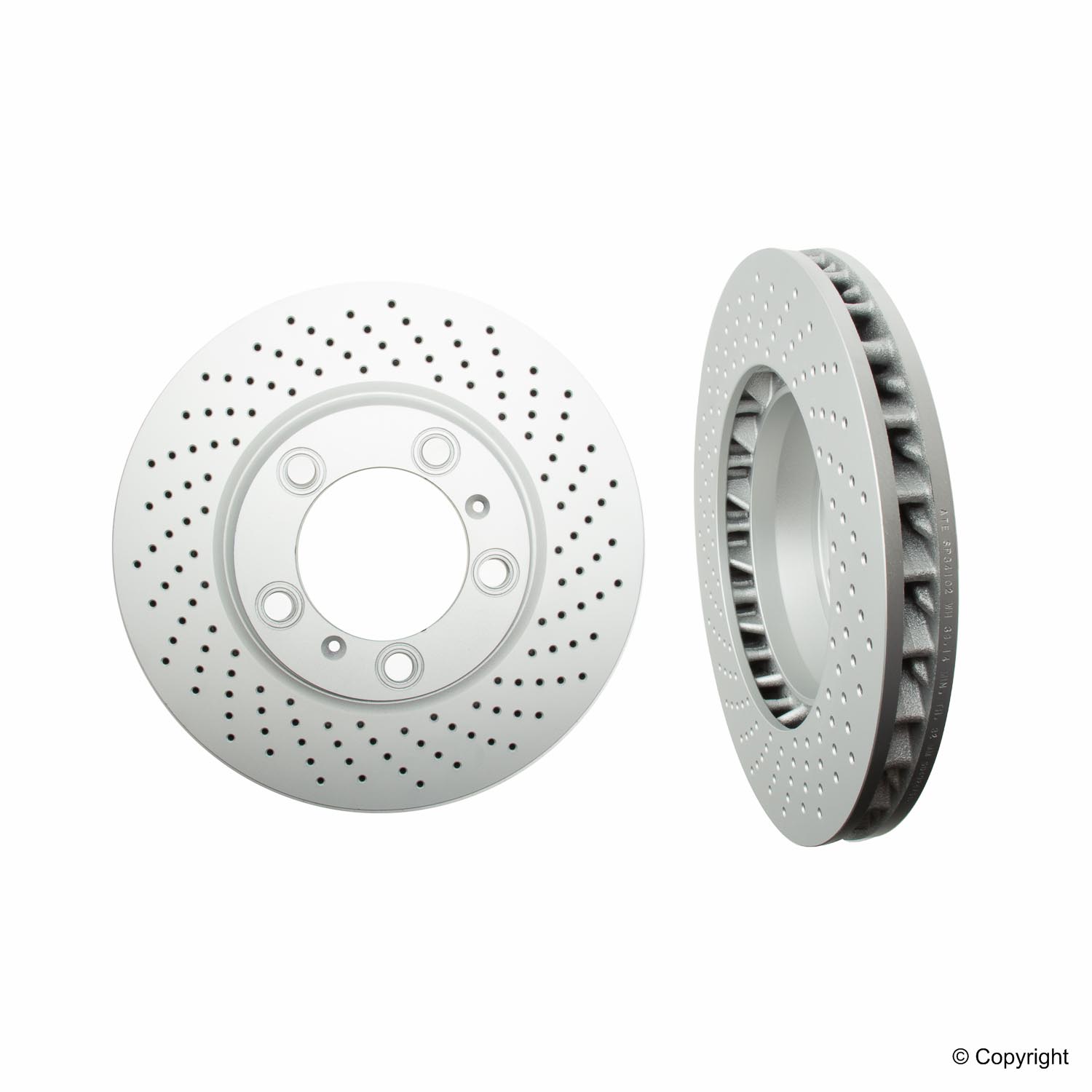 Porsche Disc Brake Rotor - ATE Coated