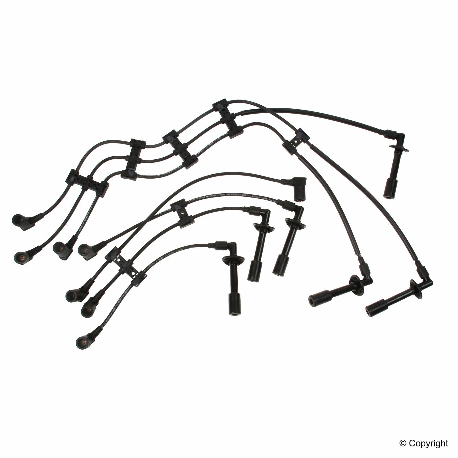 Porsche Spark Plug Wire Set - Beru