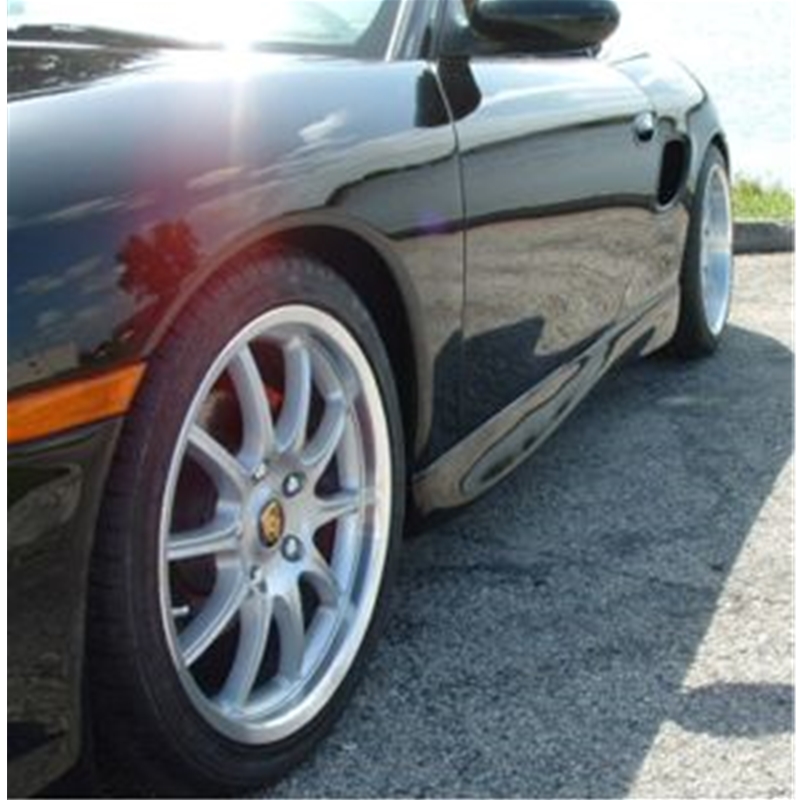 Porsche Boxster Aero Style Side Skirts (986) - Unpainted
