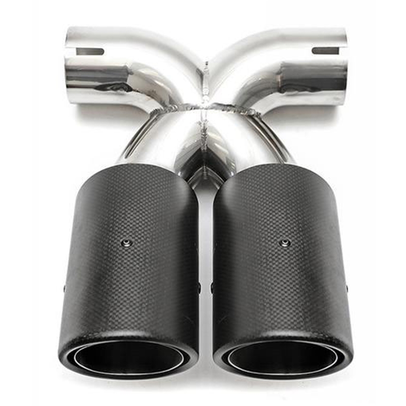 Porsche Cayman Boxster Muffler Tips Set Dual Round