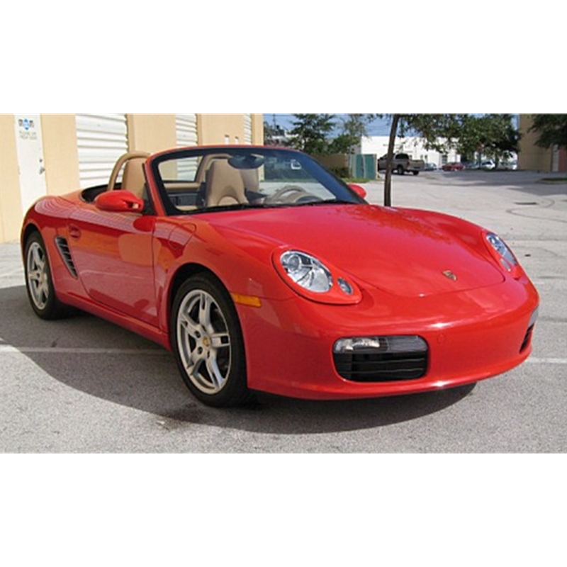 Porsche 987 Boxster Headlight Covers with 2 holes - Unpainted