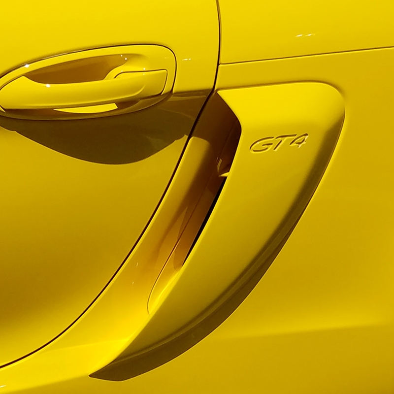 Porsche Cayman GT4 Style Side Vents - Unpainted