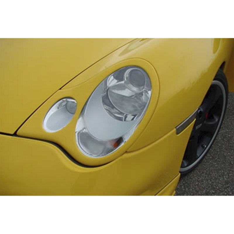 Porsche 996 Headlight Cover Set - No Signal Hole - No Washer Hole