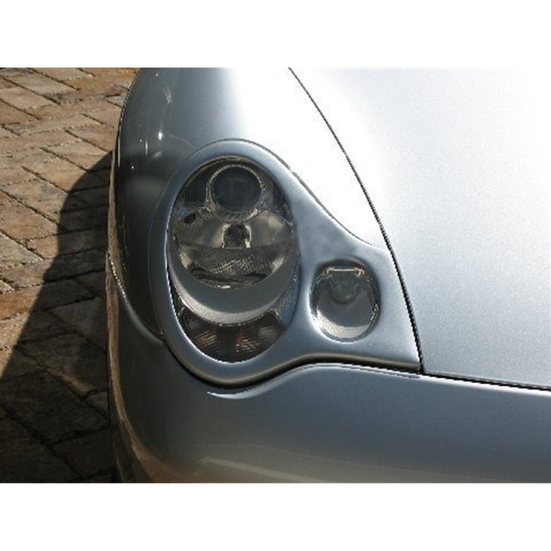 Porsche 996 Turbo Headlight Covers, Without Washer Hole - Painted