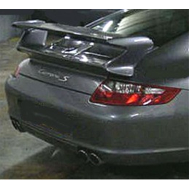 Porsche 997 GT3 Style Rear Wing Spoiler w/Trunk Lid - Carbon Fiber