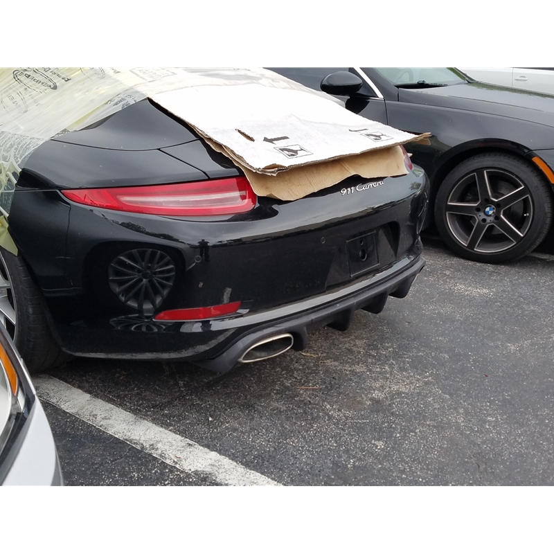 Porsche 991 Custom Rear Diffuser - Unpainted ABS Plastic