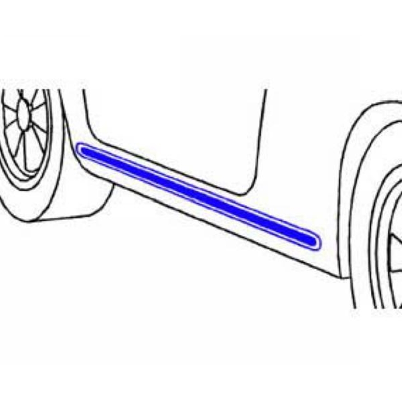 Porsche Rocker Panel Deco Molding  1" Wide