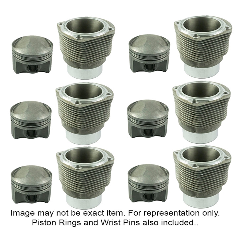 MMS 993 RSR 3.6L to 3.8L Piston & Cylinder Set 11.4.1CR (Also fits 964) (?109mm cyl.)