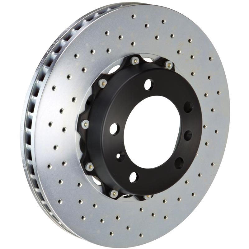 Porsche Brembo 330x34 2-Piece Drilled Front Brake Rotor / Disc Set