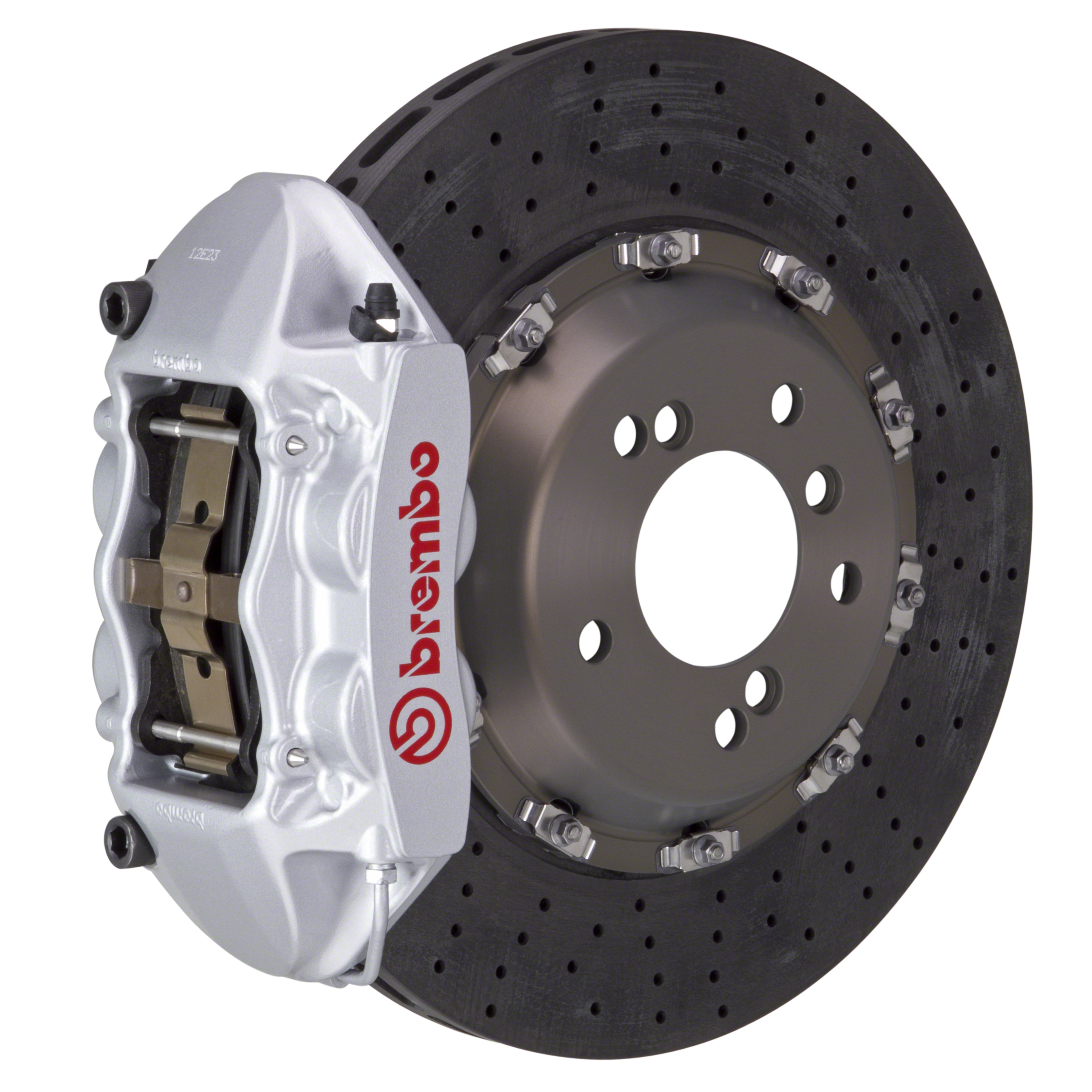 Porsche Brembo GT CCM-R 360x28 CCM-RCalipers 4 Piston Drilled Rear Big Brake Kit - Silver Calipers