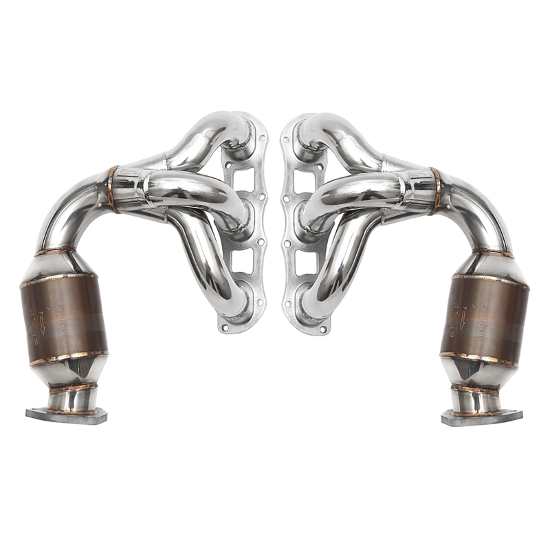 Porsche 991 Carrera Sport Headers w/ 200-cell HJS Sport Cats