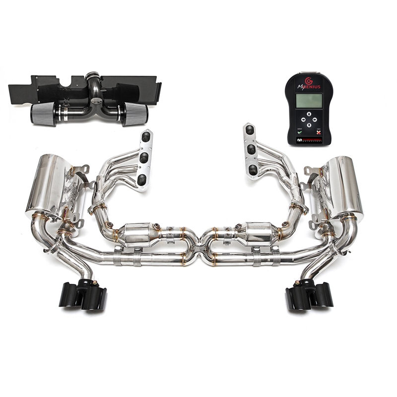 Porsche 997 Carrera Sport Performance Package with ECU w/ Tips - Black Chrome