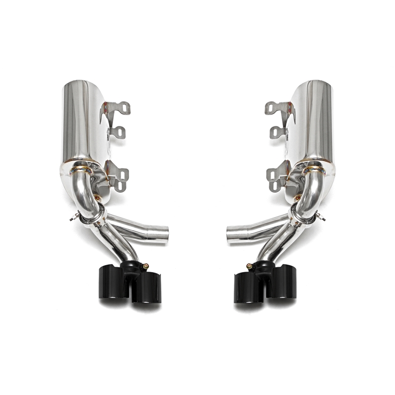 Porsche 997 Carrera Maxflo Performance Exhaust System w/ Tips - Black Chrome