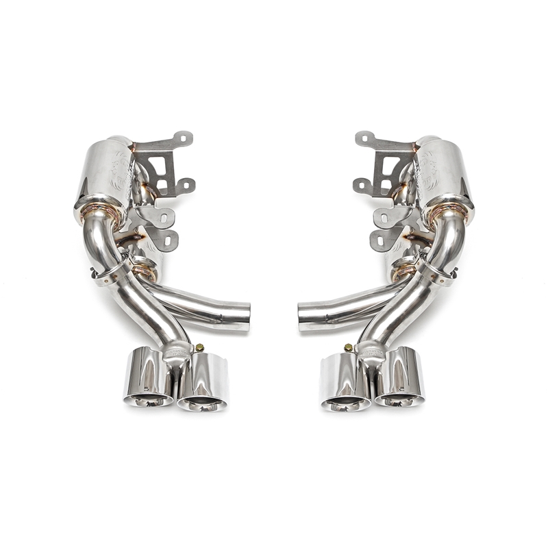 Porsche 997 Carrera Supercup Exhaust System w/ Tips - Polished Chrome (Carrera S)
