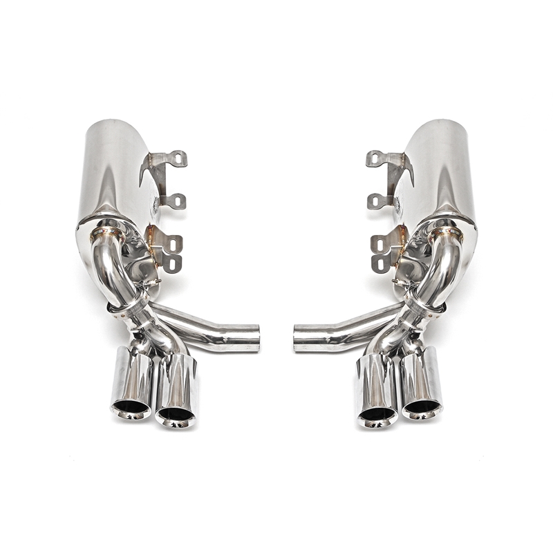 Porsche 996 Carrera Maxflo Performance Exhaust System w/ Tips - Long Polished Chrome