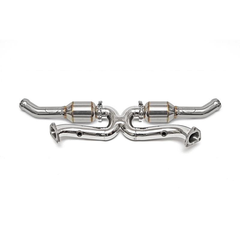 Porsche 993 Carrera Sport Cat X-Pipe - Bischoff Style Flanges (1994-1996.5)