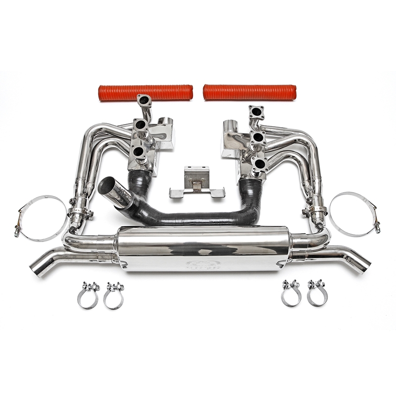Porsche 911 Carrera RSR Header Muffler Kit Without Heat (Sport Cats and Tips Not Included)